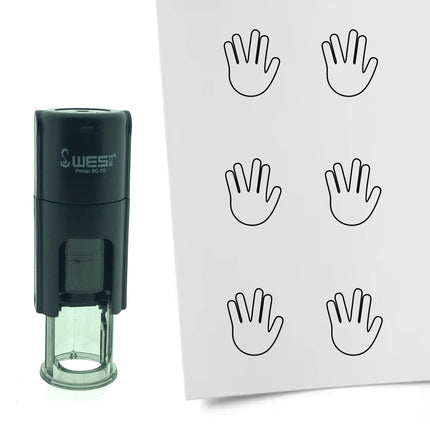 Stempel Mr. Spock Hand Ø10mm rund