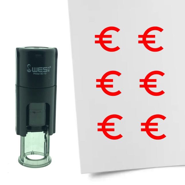 Stempel Euro-Zeichen Ø10mm rund