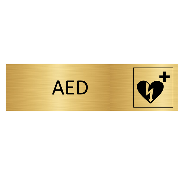Türschild AED