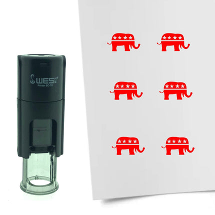 Stempel Republikaner Elefant Ø10mm rund