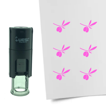 Stempel Olivenzweig Ø10mm rund