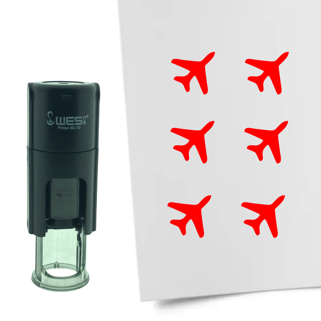 Stempel Flugzeug Ø10mm rund