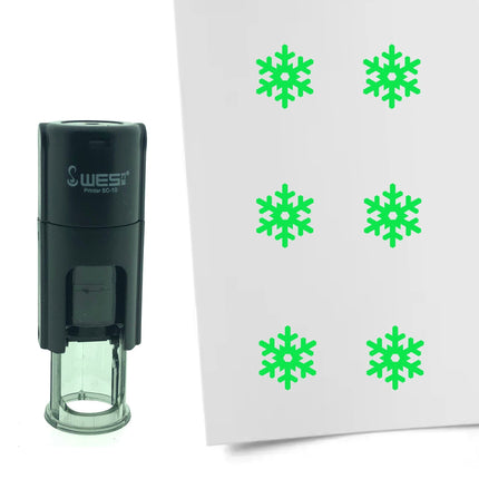 Stempel Schneeflocke Ø10mm rund