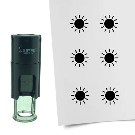 Stempel Sonne Ø10mm rund