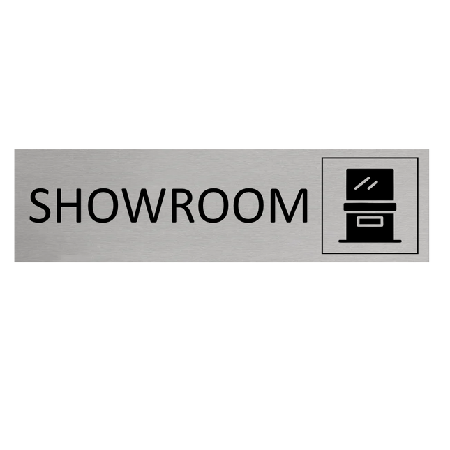 Türschild Showroom