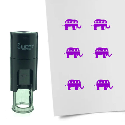 Stempel Republikaner Elefant Ø10mm rund