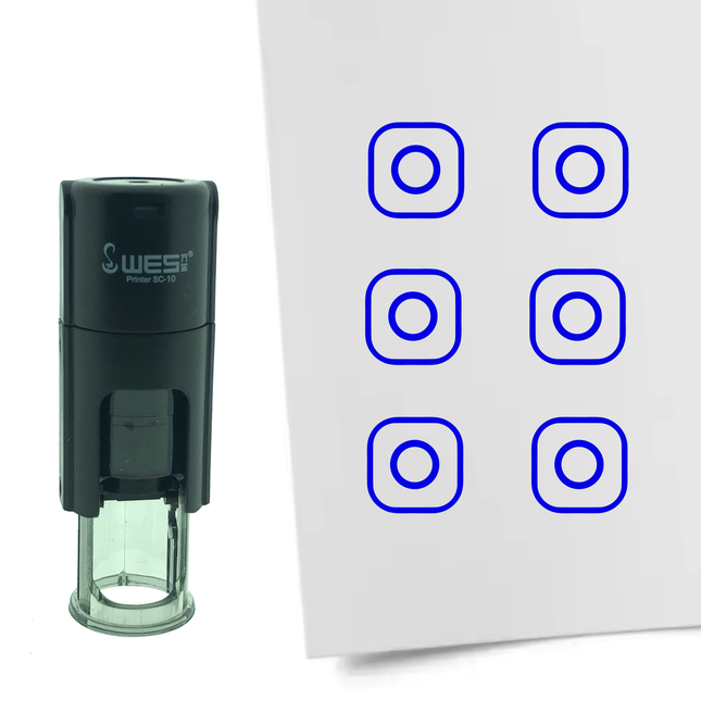 Stempel Instagram Logo Ø10mm rund
