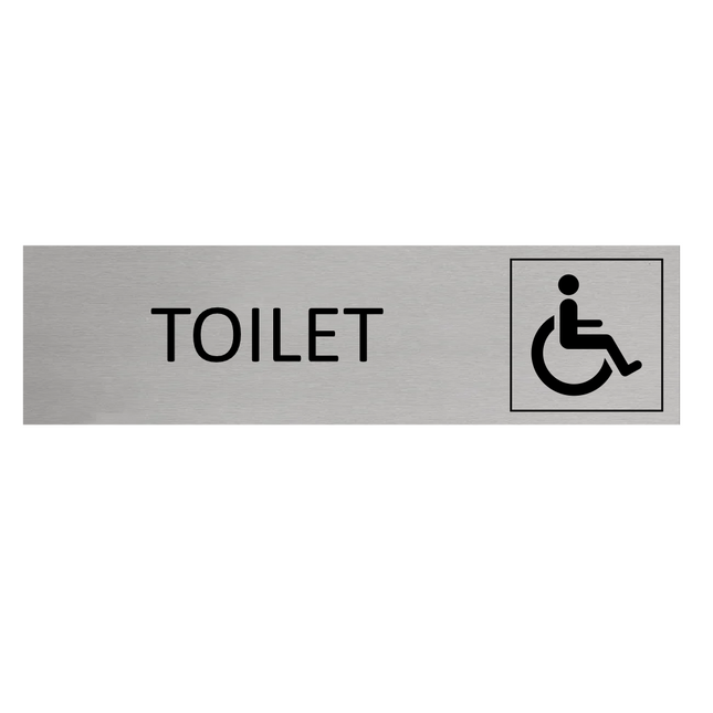 Türschild Toilet Barrierefrei