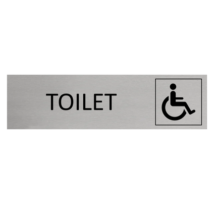 Türschild Toilet Barrierefrei
