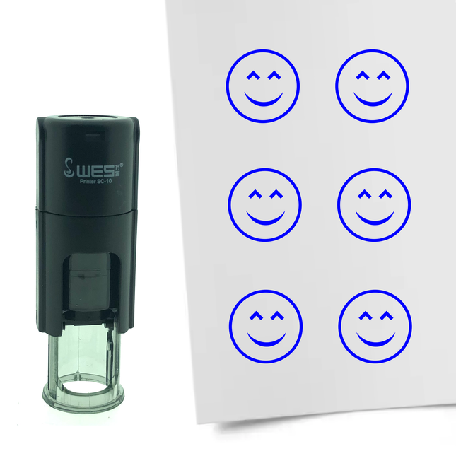 Stempel Lachender Smiley Ø10mm rund