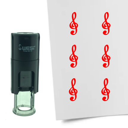 Stempel Notenschlüssel Ø10mm rund
