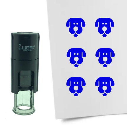 Stempel Hund Ø10mm rund