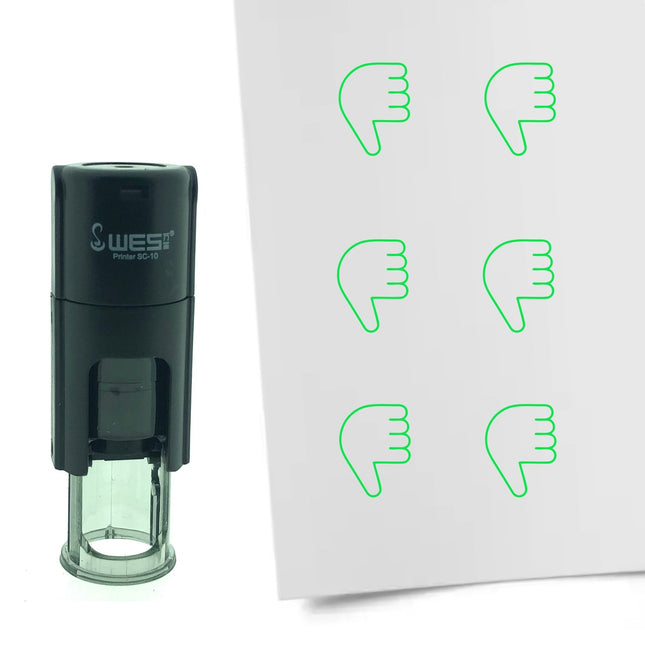 Stempel Daumen runter Ø10mm rund