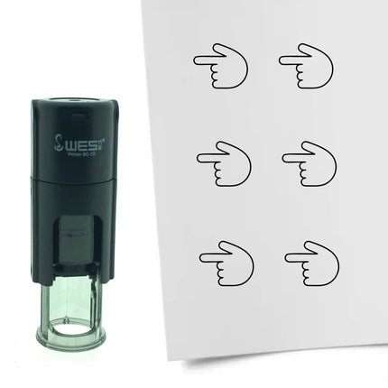 Stempel Zeigefinger nach Links Ø10mm rund