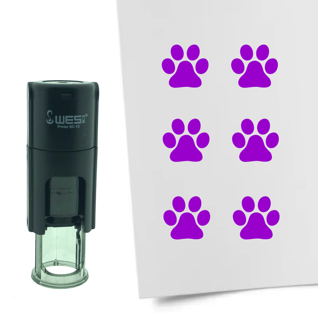 Stempel Pfote Ø10mm rund