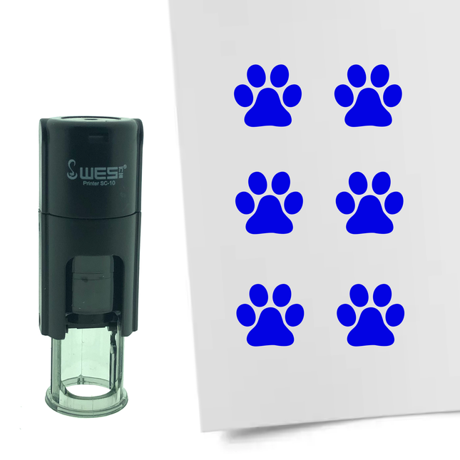 Stempel Pfote Ø10mm rund