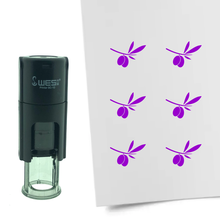 Stempel Olivenzweig Ø10mm rund