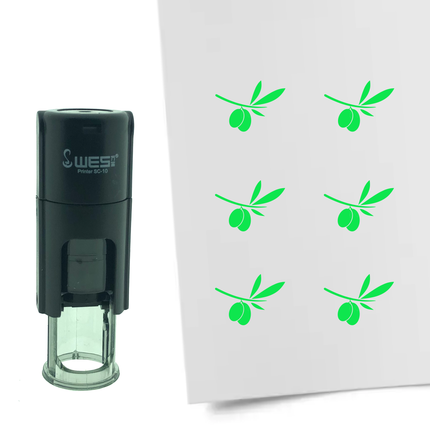 Stempel Olivenzweig Ø10mm rund