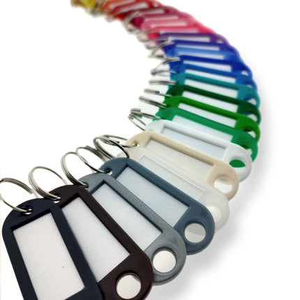 Schlüsseletikett 55x22mm, Farbenmix - 50 Stück