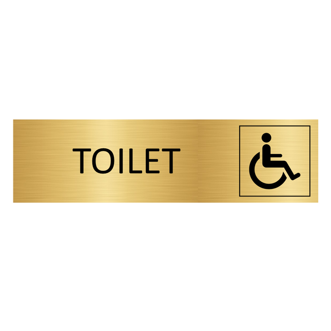 Türschild Toilet Barrierefrei