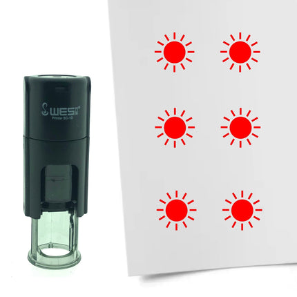 Stempel Sonne Ø10mm rund