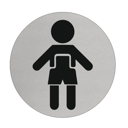 Türschild Ø75mm Junge