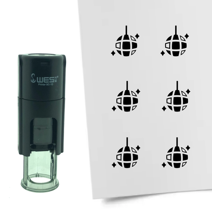 Stempel Discokugel Ø10mm rund