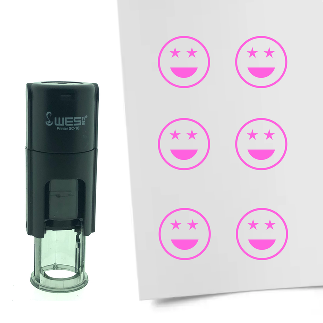 Stempel Stoltzer Smiley Ø10mm rund