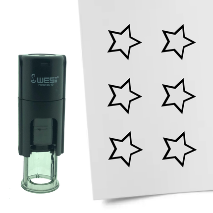 Stempel Umrandeter Stern Ø10mm rund