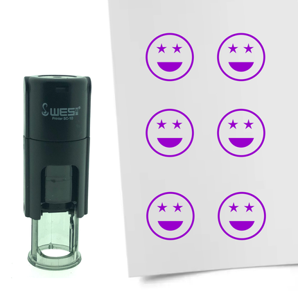 Stempel Stoltzer Smiley Ø10mm rund