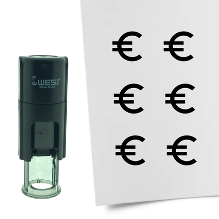 Stempel Euro-Zeichen Ø10mm rund