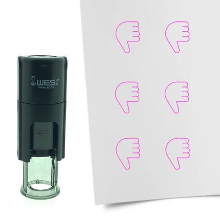 Stempel Daumen runter Ø10mm rund