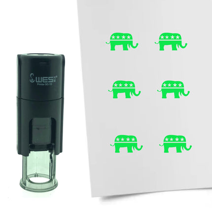 Stempel Republikaner Elefant Ø10mm rund