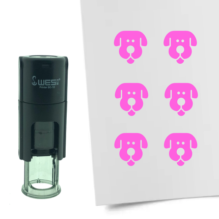 Stempel Hund Ø10mm rund