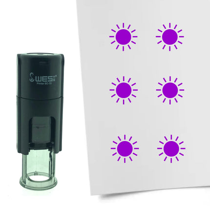Stempel Sonne Ø10mm rund
