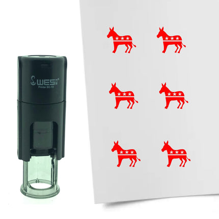 Stempel Demokraten Esel Ø10mm rund