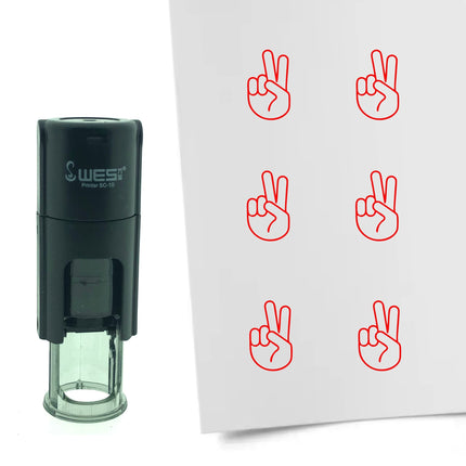 Stempel Peace-Zeichen Ø10mm rund