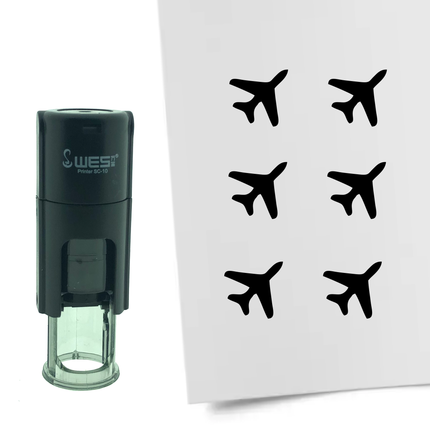 Stempel Flugzeug Ø10mm rund