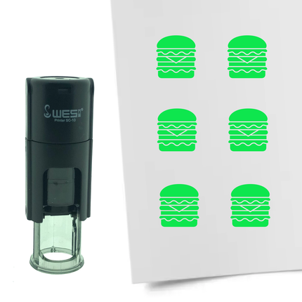 Stempel Doppelter Hamburger Ø10mm rund