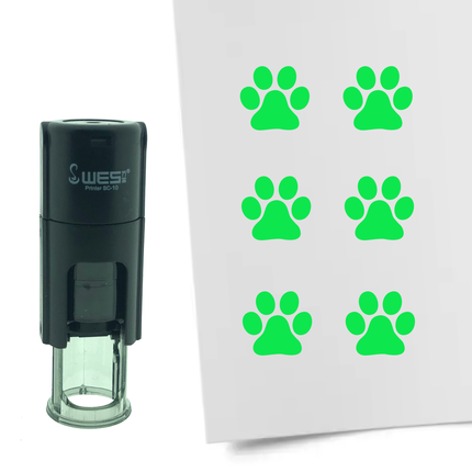 Stempel Pfote Ø10mm rund