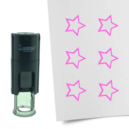 Stempel Umrandeter Stern Ø10mm rund