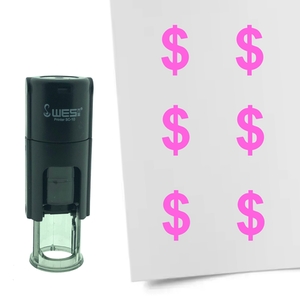 Stempel Dollar Zeichen Ø10mm rund