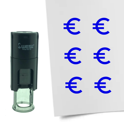 Stempel Euro-Zeichen Ø10mm rund