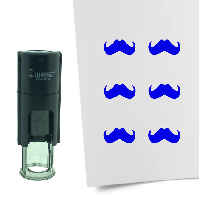 Stempel Schnurrbart Ø10mm rund