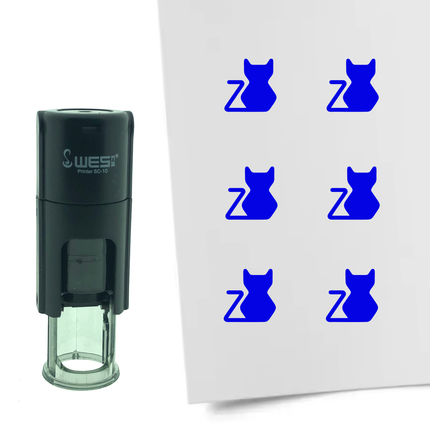 Stempel Katze Ø10mm rund