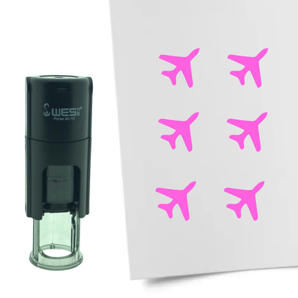 Stempel Flugzeug Ø10mm rund