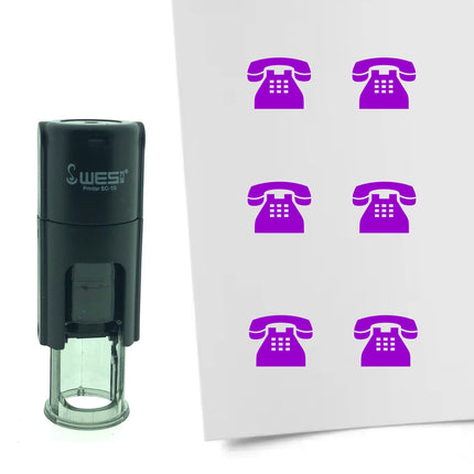Stempel Telefon Ø10mm rund