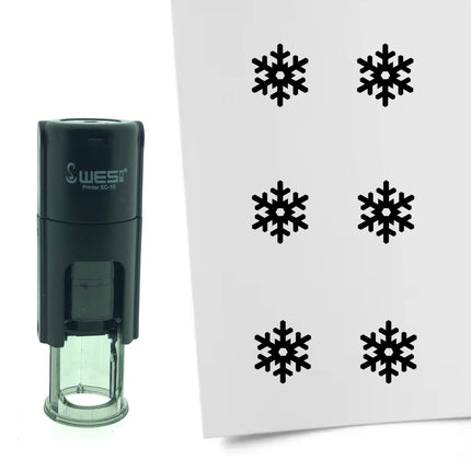 Stempel Schneeflocke Ø10mm rund