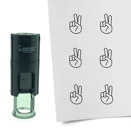 Stempel Peace-Zeichen Ø10mm rund