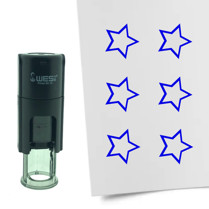 Stempel Umrandeter Stern Ø10mm rund